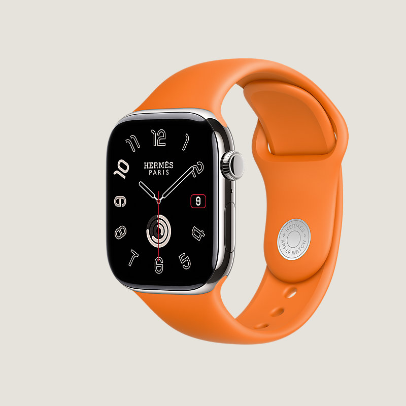 Orange apple watch on sale